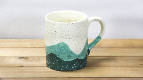 Speckled Mountain Mug - Mayco Mountain Mug Pottery, Mountain Mug, Glaze Ideas, Mountain Paintings, Pottery Mugs, Pottery Painting, Mountain Range, Decorative Accessories, Glaze