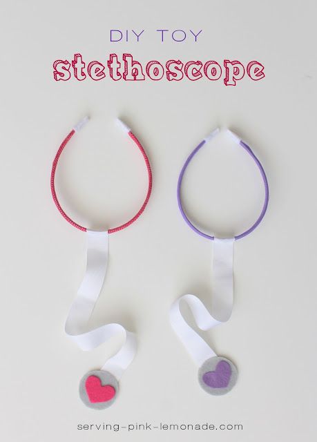 DIY Toy Stethoscope. Perfect for your little ones to play doctor with. These make great party favors too -- via Serving Pink Lemonade Diy Stethoscope Kids, Diy Stethoscope, Doctor Craft, Play Doctor, Diy Doctor, Community Helpers Theme, Community Helpers Preschool, People Who Help Us, Child Life Specialist