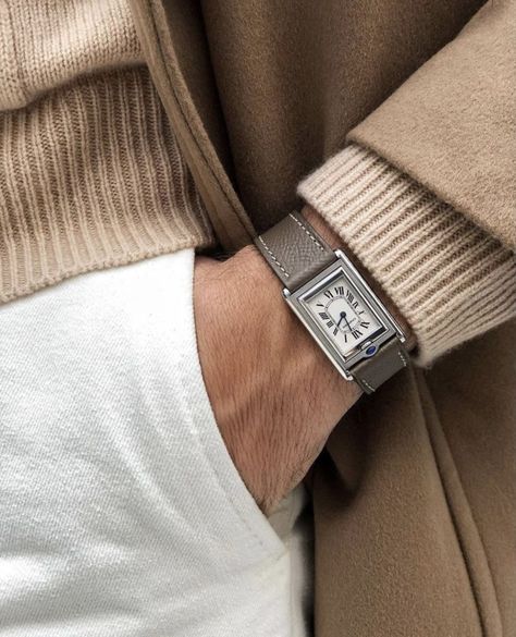 Philip Conradsson, Tank Watch, Trendy Watches, Small Watch, Wrist Wear, Cartier Tank, Cartier Watch, Stylish Watches, Leather Mary Janes