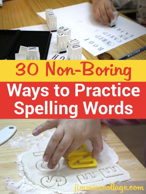 30 Ways to Practice Spelling Words. Using items such as chalk, play dough, etc to help with fine motor skills as well as visually learning how to spell words. Fun Ways To Study Spelling Words, Spelling Test Practice, Ways To Practice Spelling Words, Fun Spelling Activities, Spelling Menu, Practice Spelling Words, Spelling Word Games, Spelling Word Activities, Spelling Centers