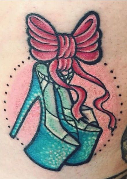 Shoes Tattoo, Flash Tattoo Designs, Teen Girl Room, Glitter Tattoo, Pleaser Shoes, Japanese Tattoo Art, Girly Tattoos, Bling Acrylic Nails, Dream Tattoos