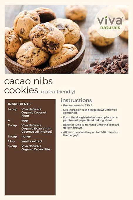 #Viva Naturals - Organic Cacao Nibs, 1 lb Bag : Grocery & Gourmet Food #nibs #recipes #cacao #butter #raw #benefits #recipes Cacao Nibs Smoothie, Cacao Butter, Cacao Nibs, Gluten Free Baking, Gourmet Food, Non Gmo, Natural Organic, Gourmet Recipes, Healthy Snacks