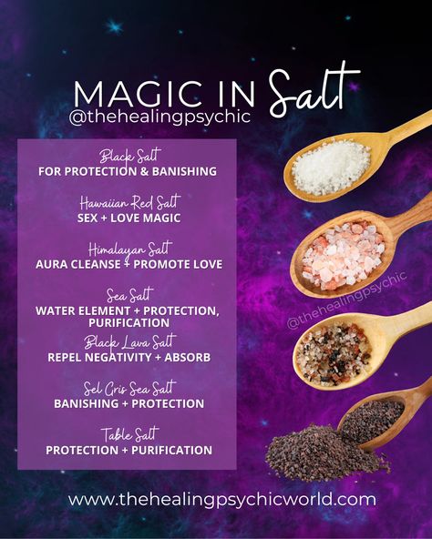 Salt Magick Uses, Epsom Salt Witchcraft, Salt Meaning Witchcraft, Celtic Sea Salt Witchcraft, Table Salt Witchcraft, Sea Salt Spiritual Benefits, Sea Salt Magical Properties, Elemental Salt, Witchcraft Salt