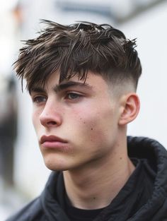 #fashion, #style, #outfitinspiration, #beauty Fluffy Fringe Haircut Boys, Faded Sides Long Top Men's Hairstyle, Teenager Boy Haircut Popular, Boys Short Hair Styles, Haircuts For Straight Hair Boys, Teenager Boy Haircut, Hair Styles For Men With Straight Hair, Straight Hair Men Hairstyles, Teen Boy Haircuts Straight Hair