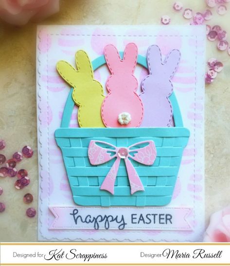 Cricut Easter Cards, Easter Bunny Outline, Build A Bunny, Kids Easter Cards, Bunny Outline, Stampin Up Easter, Small Bunny, Scrapbooking Kids, Easter Cards Handmade