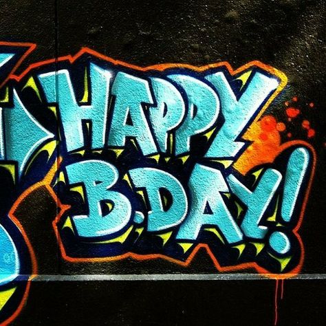 Happy Birthday Graffiti, Birthday Graffiti, Best Happy Birthday Message, Free Happy Birthday Cards, Graffiti Images, White Graffiti, Happy Birthday Art, Happy Birthday Celebration, Birthday Wishes And Images