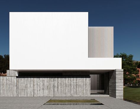 Labas Ng Bahay, Minimal Architecture, Minimalist House, Concrete Block, Minimal House Design, Minimalist Architecture, Modern Houses, House Elevation, Building Exterior