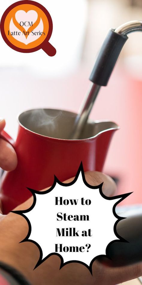 How to steam milk at home for latte art? In order to do so, one should consider a variety of factors involved in the milk frothing process. For starters, the idea of steaming milk for latte art usage, revolves around the idea of building mass and texture in the milk by using steam from an espresso machine’s steam wand to heat the milk, and also incorporate air into the milk, thus creating micro foam (a category of foam that has very small air bubbles). Steamed Milk At Home, How To Steam Milk, Steam Milk, Coffee Geek, Speciality Coffee Shop, Milk Foam, Frothing Milk, Office Coffee, Coffee Tasting