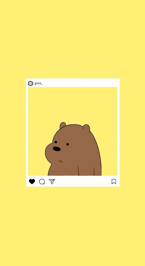 We Bare Bear Grizzly, We Bare Bears Panda Wallpapers, Grizz Wallpaper, Grizzly Bear We Bare Bears, We Bare Bears Art, We Bare Bears Grizz, We Bare Bears Aesthetic, Panda Wallpaper Iphone, We Bare Bears Human