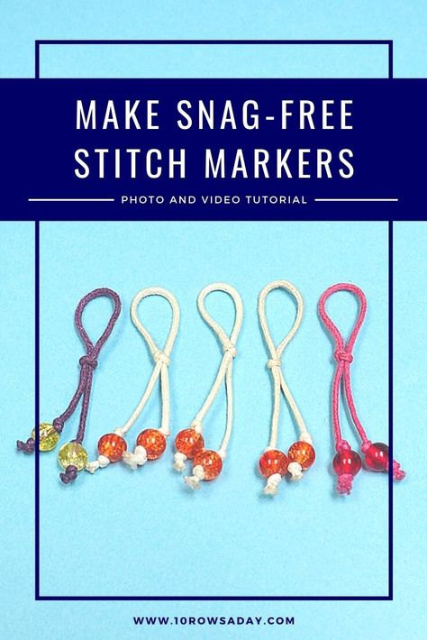 Knitting Needle Tip Protectors Diy, Diy Crochet Stitch Markers, Knitting Stitch Markers, Diy Stitch Markers, Diy Knitting Accessories, Stitch Markers Diy, Crochet Markers, Stitch Counter, Knitting Markers