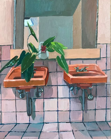 Bathtub Painting, Gardening Photography, Bath Art, Gcse Art, Painting Inspo, Bathroom Art, Digital Artists, Art References, Love Art