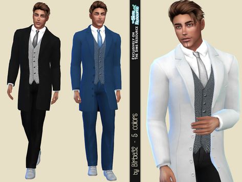 Sims 4 Wedding Suit, Wedding Hair Sims 4, Sims 4 Wedding Hair, The Sims 4 Wedding Dress, Male Formal Wear, Sims 4 Wedding Poses, Sims 3 Wedding, Sims 4 Wedding Dress Cc, Wedding Sims 4