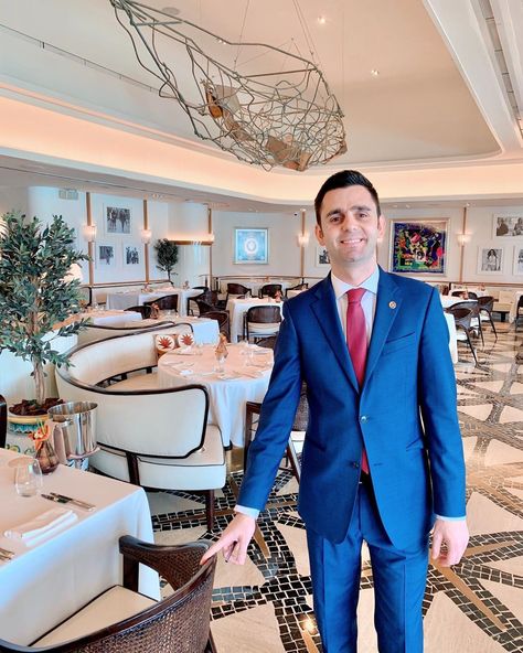 Meet assistant restaurant manager Danilo Paolella as he brings the welcoming spirit of @cafemilanodc to #AbuDhabi. #CafeMilanoAE #FSAbuDhabi #FourSeasonsAbuDhabi #emilerassam #uniform #uniforms #InAbuDhabi #AbuDhabiFoodies Hotel Manager Uniform, Restaurant Manager Tips, Restaurant General Manager, Hotel And Restaurant Management, Restaurant Manager, Restaurant Management, Suit And Tie, Four Seasons, Suit Jacket