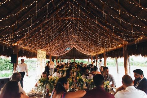 Palapa Wedding Reception, Palapa Wedding Decor, Palapa Wedding, Finest Playa Mujeres Wedding, Dreams Playa Mujeres Wedding, Mehndi Party, Destination Wedding Reception, Hindu Ceremony, Cancun Wedding