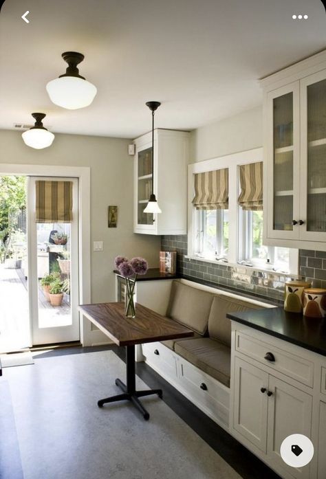 Galley Kitchen Seating, Narrow Dining Tables, Small Kitchen Table, Small Galley Kitchen, Kitchen Seating, Window Ideas, Galley Kitchen, Dining Nook, Trendy Kitchen