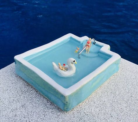 Spool Pools | Spool Pool Cost | Spool Pool Kit Small Pools For Small Yards Diy, Swimming Pool Ceramic, Miniature Pool, Spool Pool, Mini Swimming Pool, Swimming Pool Art, Pools For Small Yards, Pool Cost, Pool Kits