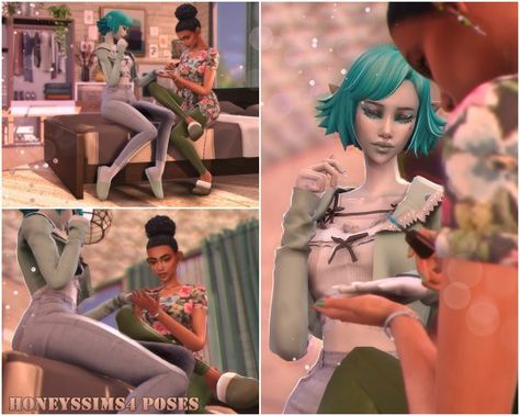 Single Poses, Ts4 Poses, Cozy Place, Couple Poses, Couple Posing, Shine Bright, Sims 4, All In One, Nail Polish