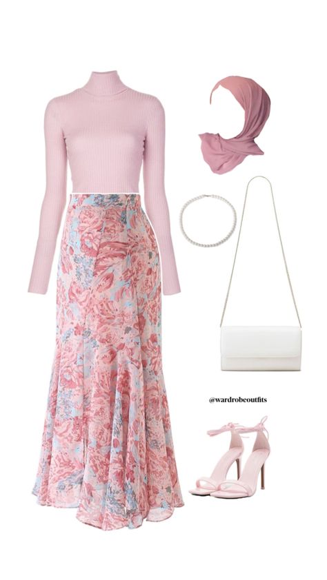 Pink Hijab, Effortlessly Chic Outfits, Future Outfit, Wardrobe Outfits, Find Beauty, Womens Maxi Dresses, Floral Skirt, Chic Outfits, Summer Outfits