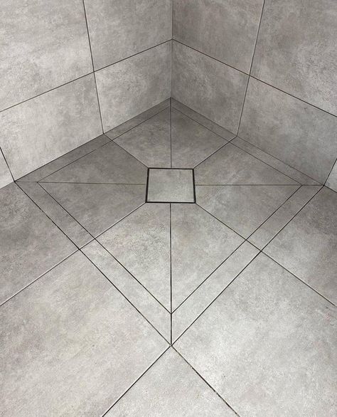 Bathroom Tile Flooring Ideas For Water Flow (Wet Room Drain) - Engineering Discoveries Bathroom Tile Flooring Ideas, Tile Flooring Ideas, Drain Tile, Custom Tile Shower, New Bathroom Ideas, Shower Floor Tile, Shower Water, Wet Room, Small Toilet