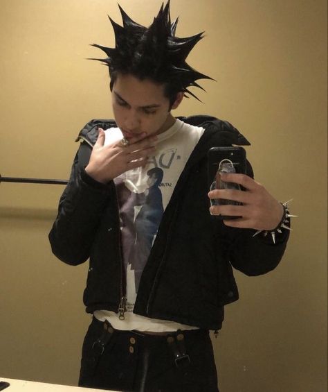 Spiked Hair, Punk Rock, Mirror, Hair