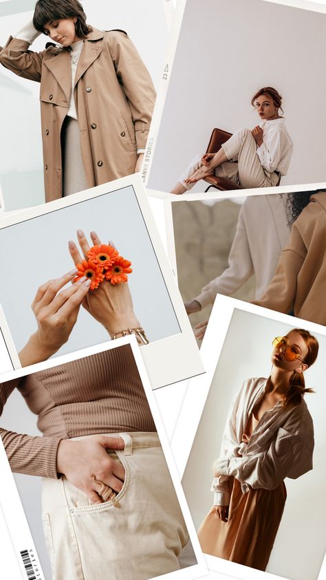 Story Mood Board, Beige Aesthetic Fashion, Aesthetic Fashion Moodboard, Photo Collage Aesthetic, Photo Collage Instagram Story, Collage Instagram Story, Fashion Template, Instagram Collage, Fashion Moodboard