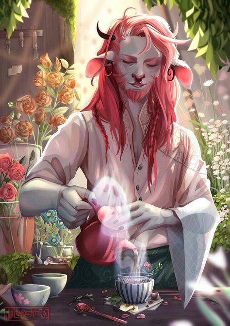 Fantasy University Concept Art, Cadueces Clay Critical Role, Ant Queen Fantasy Art, Faun Fantasy Art, Alchemist Fantasy Art, Urban Fantasy City, Faun Drawing, Alchemist Drawing, Fantasy University