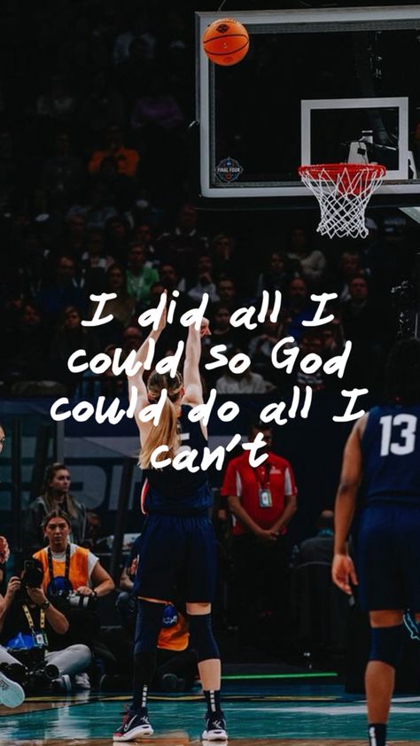 Wnba Women Quotes, Basketball Christian Wallpaper, Paige Bueckers Quotes, Sports Quotes Motivational Inspirational, Basketball Mom Quotes, Sports Encouragement, Bible Verses For Athletes, Basketball Sayings, Athletes Prayer