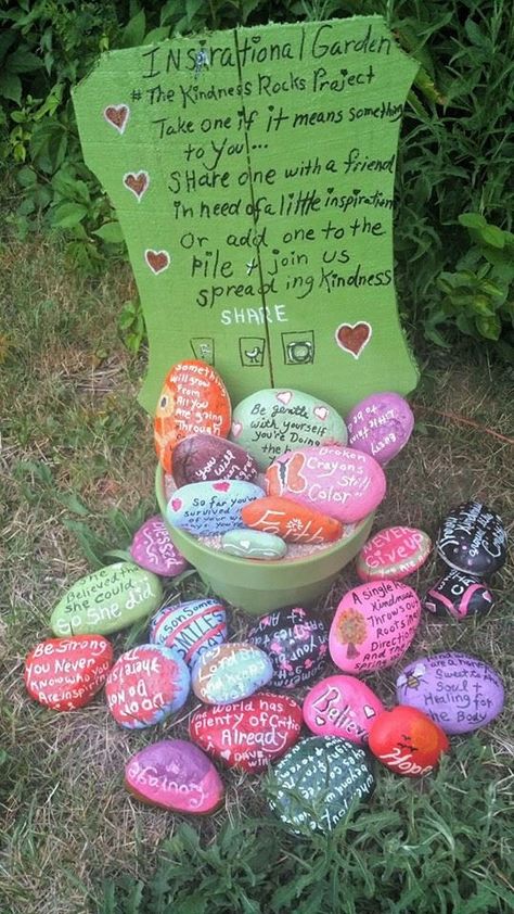 Church Garden Ideas, Christian Garden Ideas, Prayer Garden Ideas Backyards, Faith Garden, Mental Happiness, Rock Walkway, Prayer Rocks, Rock Crafts Diy, Angel Meditation