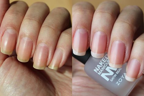 Polished Polyglot: Zoya NAKED MANICURE : "no polish polish" Manicure No Polish, Natural Looking Nails, Natural Manicure, Ombre Manicure, Nail Designs Pictures, Zoya Nail, Nude Nail Designs, Zoya Nail Polish, Damaged Nails