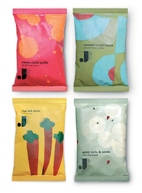 Jme crisps Nut Packaging, Sustainability Design, Chip Packaging, Fruit Packaging, Cool Packaging, Graphic Design Packaging, Chocolate Packaging, Visual Branding, Food Packaging Design