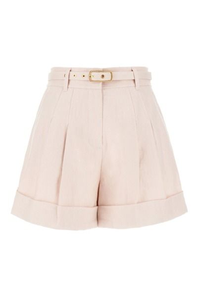 Shop Zimmermann Matchmaker Belted Linen Tailored Shorts In White from 600+ stores, starting at $427. Similar ones also available. On SALE now! ivory white linen/flax pleat detailing detachable waist belt high-waisted tailored cut concealed front fastening two side slash pockets rear flap pocket turn-up hem White Tailored Shorts, White Lilly, Shorts High Waisted, Tailored Shorts, Colourful Outfits, Ivory White, Sweater Weather, White Linen, Waist Belt