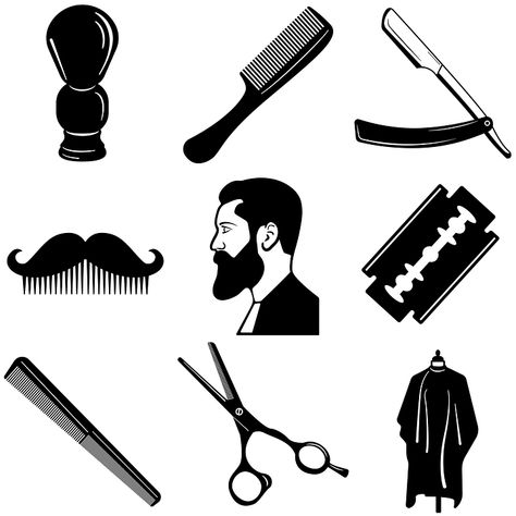 Homme Barbe Coiffeur Salon De - Images vectorielles gratuites sur Pixabay Hairstylist Tattoos, Beard Barber, Barber Logo, Barbershop Design, Grooming Routine, Public Domain Images, Men's Grooming, Bearded Men, Free Pictures