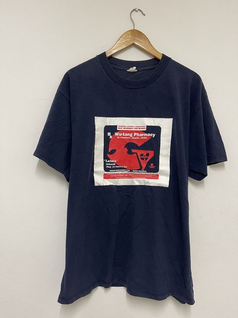 Vintage Vintage Wu-Tang Clan “Wu Pharmacy 90’s Wu Wear Rap Tee N1 | Grailed Wu Wear, Hip Hop Clothing, Wu Tang Clan, Clothing Streetwear, Rap Tee, Wu Tang, Hip Hop Outfits, Used Clothing, Vintage Tees