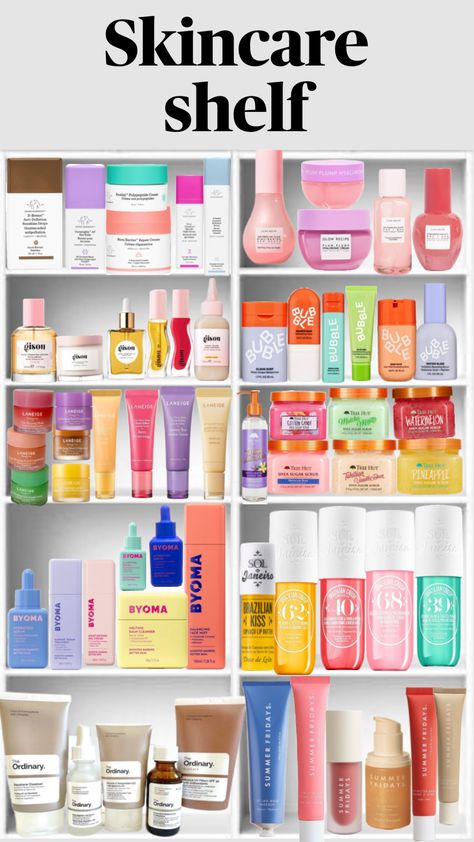 Cheap Sephora Must Haves, Skin Care Products List, Cardboard Skincare, Sephora Must Haves, Dream Vanity, Paper Squishy, Mack Up, Sephora Skin Care, Perfect Skin Care Routine