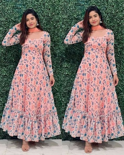 🌍Worldwide Clothing Shop👗 on Instagram: "😍 Take Screenshot and Send us on WhatsApp(+91 9940987993) to place your orders❤️ 💯 Plan your Festival Special Outfit with us and Be the Centre Of Attraction 👉WhatsApp(+91-9940987993) For inquiry/Orders Or Direct Message us on Instagram✅ . 👉 Check out our Highlights for Reviews ✨ . 👉World Wide Shipping Available . 👉100% quality assured Product with pocket Friendly✅ Trusted Seller Since 2020." Long Drees Women, Fork Dress Design For Women, New Frock Designs Dresses, Full Dress Designs, Dress With Saree, Long Frok, Outfit From Scratch, Maternity Kurti, Long Frocks For Women