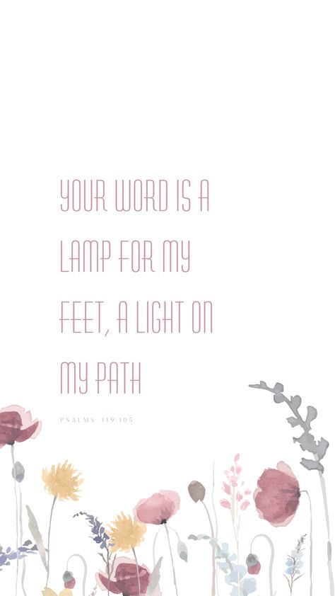 'Jesus Loves Collection' Psalms 119:105 - Available for digital download in high quality/various sizes £2.95. #bibleverse #interiordesign #inspirationalquotes #faithart #farmhousedecor #encouragementquotes Psalm 119 105 Wallpaper, Psalm 119:105, Scriptures About Strength, Growing Faith, Psalms 119, Bible Verse Inspirational, Psalms 119 105, Scripture Wallpaper, Holy Holy