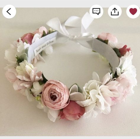 Dog Ring Bearer Collar, Dog Flower Crown, Dog Wedding Collar, Puppy Wedding, Dog Wedding Outfits, Wedding Dog Collar, Flower Collar, One Flower, Dog Flower Collar