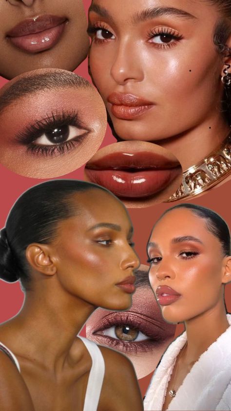 Warm berry toned makeup on medium tan skin tone Warm Skin Tone Makeup, Medium Tan Skin, Warm Tone Makeup, Tone Makeup, Skin Tone Makeup, Tan Skin Tone, Warm Skin Tone, Bridal Look, Tan Skin