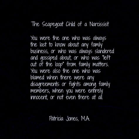 Scapegoat Quotes, Maternal Narcissism, Toxic Mother, Family Scapegoat, Toxic Behavior, Biblical Counseling, Narcissistic Family, Quotes Family, Narcissistic Mother