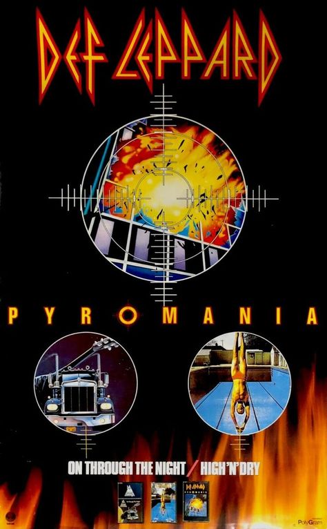 Def Leppard 80s, Def Leppard Poster, Def Leppard Albums, Def Leppard Pyromania, Def Leppard Joe Elliot, Rock Band Posters, Heavy Metal Music, Motley Crue, Rock Posters