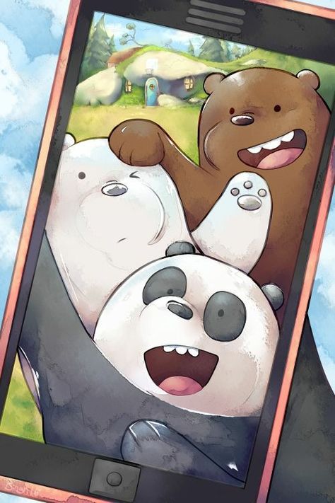 Burduja D. Elena's We bare bears images from the web Three Bears, Phone Screen, Bears, Cell Phone, Screen