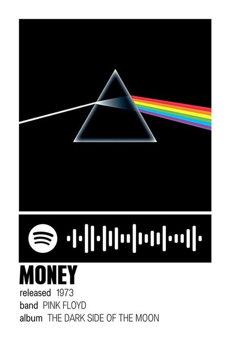 Pink Floyd Money, Money Pink, Pink Floyd Albums, Pink Floyd, Dark Side, The Darkest, Poster Print, Poster Prints, Money