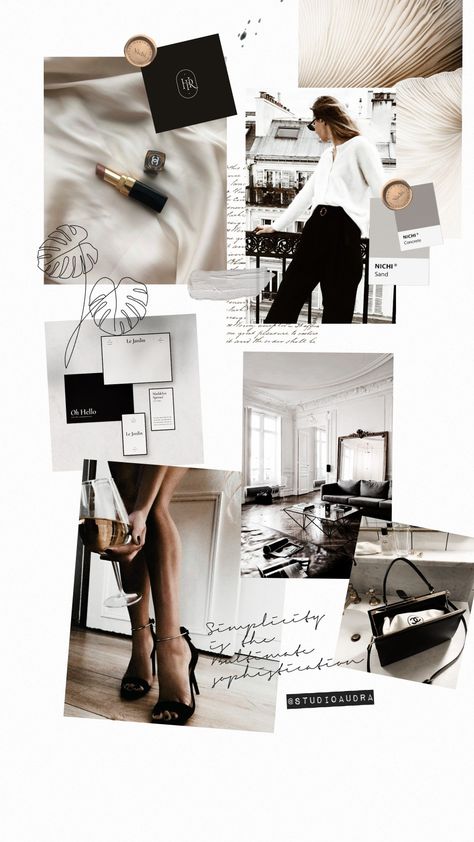 Minimal Glam, Design Psychology, Branding Moodboard, Vintage Parisian, Minimalist Luxury, Explainer Video, Branding Mood Board, Fashion Wallpaper, Fashion Collage