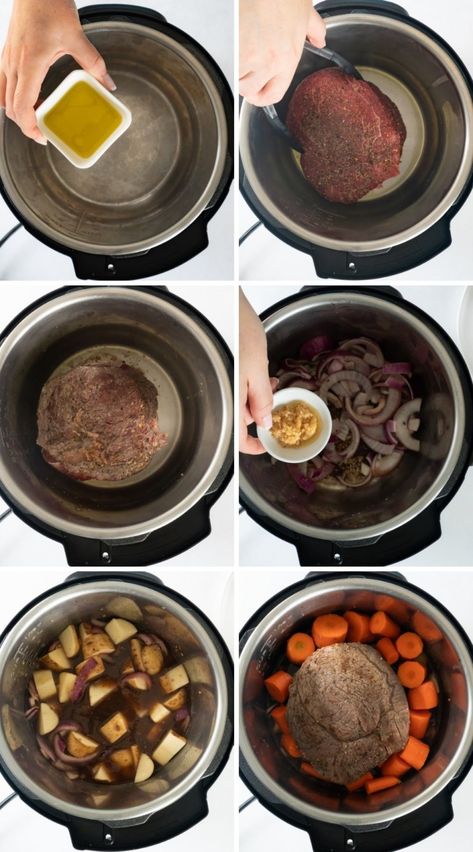 How to make Sirloin Tip Roast in the Instant Pot with carrots and potatoes to get your daily dose of vegetables! Make a delicious gravy too! Pressure Cooker Sirloin Tip Roast, Sirloin Tip Roast Ninja Foodi, Top Sirloin Roast Instant Pot, Sirloin Tip Instant Pot, Top Sirloin Cap Recipes Instant Pot, Tip Roast Recipes Instant Pot, Instant Pot Top Sirloin Roast, Beef Sirloin Tip Roast Instant Pot, Sirloin Tip Roast Recipes Instant Pot