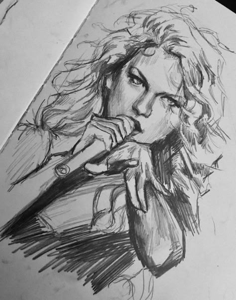 Taylor Swift Drawing Inspiration, Taylor Swift Art Reference, Taylor Swift Reference For Drawing, Sketches Of Taylor Swift, Taylor Swift Sketchbook Page, Taylor Swift Drawing Tutorial, Drawing Inspiration Reference, Taylor Swift Pictures To Draw, Taylor Swift Sketchbook