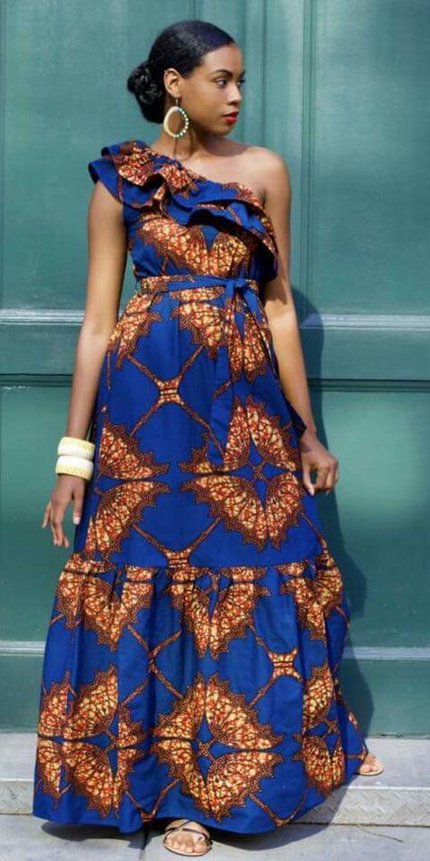 Ankara Long Gown, Ankara Long Gown Styles, Afrikaanse Mode, African Wear Dresses, Gaun Fashion, Ankara Dresses, African Maxi Dresses, African Fashion Ankara, Fashion Muslim