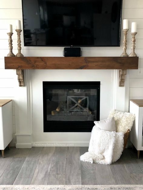 Diy Fireplace Mantle With Corbels, Fireplace Mantles With Corbels, Corbels For Fireplace Mantel, Corbel Fireplace Mantel, Wood Mantle With Corbels, Fireplace Mantel With Corbels, Corbel Mantle, Fireplace With Corbels, Mantels With Corbels