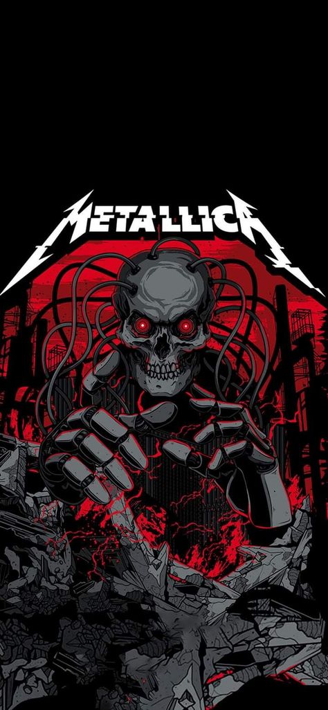 Kirk Hammett Wallpaper, Metallica Wallpapers, Metallica Poster, Metallica Art, Rock Band Posters, Wallpaper For Phone, Hard Rock Music, Heavy Metal Art, Rick Y Morty