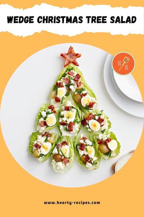 Add some holiday flair to your meals with this Wedge Christmas Tree Salad! 🎄🥗 Crisp, colorful, and easy to prepare, it's the perfect fresh side dish for your festive table. 🌟 #ChristmasSalad #FestiveSides #HealthyHolidayRecipes #HeartyRecipes #EasySalads 🥬🍅 Wedge Salad Christmas Tree, Christmas Tree Wedge Salad, Christmas Tree Salad, Fancy Salads Presentation, Wedge Salad Appetizer, Christmas Salads Recipes, Christmas Wreath Salad, Salad Presentation, Fancy Salads