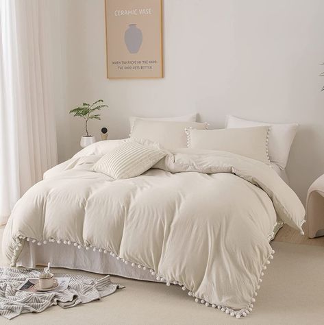 Bedbay Beige Duvet Cover Twin Size Boho Bedding Set Cute Pom Pom Decor Beige Cream 2 Pieces Farmhouse Bedding Set Bohemian Room Decor

different colors are available.

bedroom, decor, boho, comforter, duvet Creamy Beige Bedding, Bedroom Inspirations For Small Rooms, Farmhouse Bedding Sets, Beige Duvet, Comforter Sets Boho, Beige Duvet Covers, Boho Bedding Sets, Beige Comforter, Boho Comforters